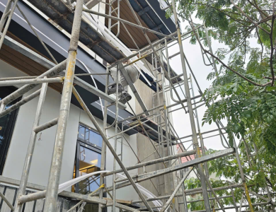 Dự án thi công đá hoa cương cho nhà phố Quận 8 