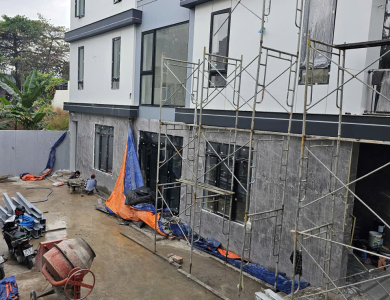 Dự án thi công đá hoa cương cho nhà phố Quận 8 